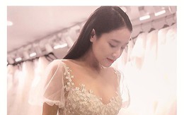 Lộ hình ảnh hiếm hoi Nhã Phương đi thử váy đính hôn