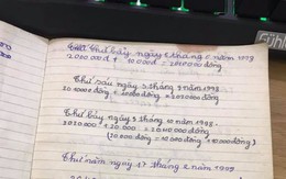 Cô vợ bất ngờ với cuốn sổ ghi chép tiền lì xì siêu tỉ mỉ của chồng từ 20 năm trước được mẹ chồng bàn giao