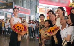 Clip: Tân Hoa hậu Tiểu Vy hạnh phúc trở về trong vòng tay chào đón của bố mẹ và người dân quê hương Quảng Nam