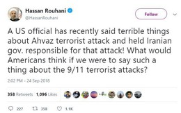 Iran 'nhắc nhở' Mỹ đừng quên cuộc tấn công khủng bố 11/9
