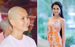 Hình ảnh thí sinh có mái tóc đẹp nhất Hoa hậu Việt Nam 2014 cạo trọc đầu gây xôn xao