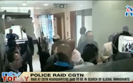 Cảnh sát đem súng máy lục soát Đài truyền hình Trung Quốc ở châu Phi, bắt giữ phóng viên