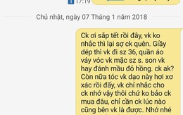 Các chị thi nhau nhắn tin theo trào lưu đòi quà "sắp Tết rồi, em sợ anh quên", và đây là phản ứng của các anh chồng