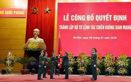 Bộ Quốc phòng công bố thành lập Bộ tư lệnh Tác chiến không gian mạng