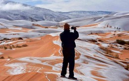 Lý giải hiện tượng tuyết rơi trắng xóa tại... sa mạc Sahara