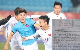 Nữ sinh được 10 môn Ngữ văn vì viết quá xúc động về chiến thắng của U23 Việt Nam