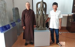 Tượng nữ thần SARASWATI vớt trên sông lần đầu thấy ở Việt Nam