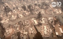 California nhìn từ trên cao hoang tàn như tận thế sau vụ cháy rừng thảm khốc