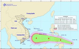 Áp thấp nhiệt đới tiến gần Biển Đông, khả năng mạnh lên thành bão