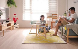 Căn hộ của đôi vợ chồng trẻ sau cải tạo trở nên vô cùng ấm cúng và tràn ngập tình yêu thương