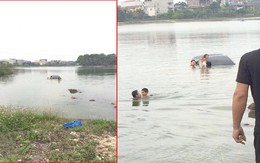Cho vợ tập lái xe, cả ba người lao xuống hồ ở Đại học Nông Lâm