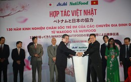 NutiFood hợp tác cùng Tập đoàn Asahi đưa các sản phẩm dinh dưỡng trẻ em Nhật Bản vào thị trường Việt