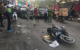 "Xe điên" tông nhiều xe máy, ô tô trên phố Hà Nội, cụ bà tử vong tại chỗ