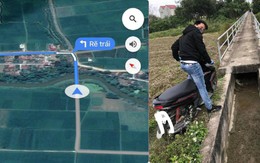 Tin tưởng vào Google Maps, người đàn ông suýt rơi xuống mương trong ngày đầu năm