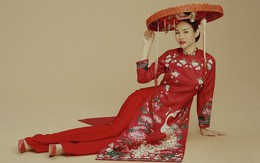 Á hậu Thanh Trang cá tính khi diện áo dài cách tân