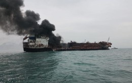 Tàu Aulac Fotuner chở dầu bốc cháy ngoài khơi Hồng Kông thuộc công ty có trụ sở ở TP HCM