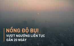 Bộ TN-MT: Liên tục gần 20 ngày,  nồng độ bụi PM2.5 ở Hà Nội vượt ngưỡng cho phép