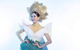 Hoàng Hạnh mặc quốc phục đính 5.000 viên pha lê tranh tài tại Miss Earth 2019