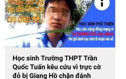 Làm rõ việc học sinh lớp 10 bị giang hồ doạ đánh khi trực cờ đỏ