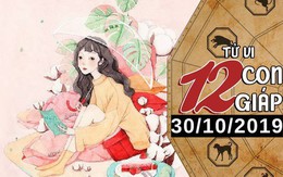 Tử vi thứ 4 ngày 30/10/2019 của 12 con giáp: Mão bội thu về tài chính, Dậu nên chú ý tới sức khỏe