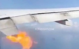 Động cơ 'phun lửa' giữa trời buộc máy bay hạ cánh khẩn cấp