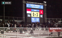 Bỏ lại đội nhà, CĐV Indonesia lũ lượt về ngay khi nhận bàn thua quyết định trước Việt Nam