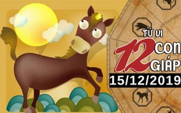 Tử vi Chủ nhật ngày 15/12/2019 của 12 con giáp: Ngọ gặp người tâm đầu ý hợp, Tuất nên chú ý tới sức khỏe