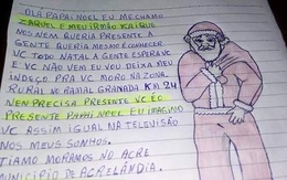 Bức thư gửi ông già Noel với ước mong đáng yêu của cậu bé 9 tuổi 'gây sốt' mạng xã hội