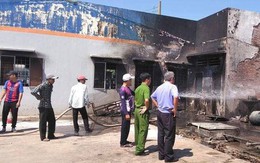 Cháy lớn tại cây xăng ở Long An, 2 người nhập viện