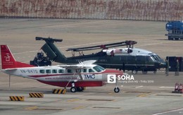 Ngựa thồ C-17 Mỹ đáp xuống sân bay Nội Bài, thả siêu trực thăng Marine One của TT Trump