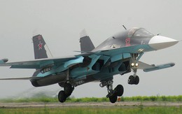 Su-34 phá hủy xe cơ giới gắn vũ khí của khủng bố ở Syria từ độ cao 6000 mét