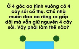 Vừa đào ao vừa muốn giữ vật: Câu đố hóc búa mà đáp án lại dễ đến bất ngờ