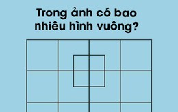 Trong ảnh có bao nhiêu hình vuông? Nhìn thì dễ nhưng hiếm ai trả lời đúng