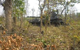 Pháo binh Lào bất ngờ tập trận với "thần công" 2S3 tương tự trong biên chế QĐND Việt Nam