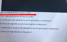 Nhận được đề kiểm tra, học sinh nhìn nhau cười trừ vì có suy nghĩ đến hết đời cũng không tìm ra kết quả