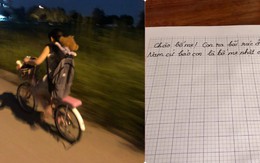 Em gái lầm lũi đạp xe bỏ nhà đi, nội dung lá thư để lại khiến tất cả giật mình