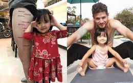 Ông bố xăm chi chít trên chân trái, nhìn kỹ mới thấy đây chính là cách anh thể hiện tình yêu thương dành cho 'con gái rượu'