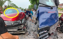 Hiện trường vụ Lexus tiền tỷ nát đầu, bung túi khí khi đối đầu xe bồn ở Hà Nội