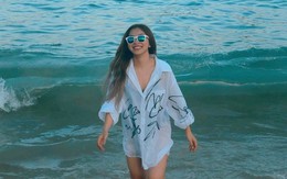 Bạn gái Quang Hải lại bị chê vì gu thời trang đi biển