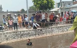 2 bé trai đi xe đạp ngã xuống sông tử vong ở Nam Định
