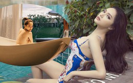 Bạn thân tung ảnh bán nude nóng bỏng của Hoa hậu Hương Giang