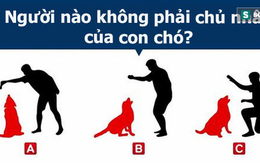 Theo bạn, ai không phải chủ nhân chú chó? Đáp án sẽ tiết lộ điều bất ngờ về tư duy của bạn