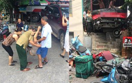 Ảnh hiện trường hỗn loạn của vụ xe khách tông hàng loạt xe máy ở Quảng Ninh liên tục xuất hiện trên MXH