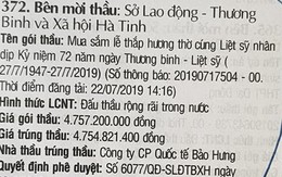 Chủ tịch Hà Tĩnh yêu cầu lãnh đạo Sở trả lời vụ gói thầu gần 5 tỷ mua sắm lễ thờ cúng liệt sỹ