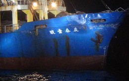 "Đâm móp đầu" tàu hàng Đài Loan, tàu chiến TQ không cho kiểm tra, chạy thẳng về Phúc Kiến