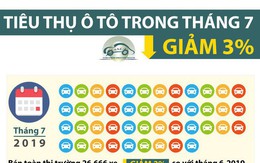 [Infographic] Nhiều mẫu ôtô chỉ bán được vài chục chiếc trong tháng 7