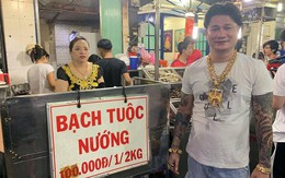 Quán ốc kỳ lạ tại Sài Gòn với ông bà chủ thường dùng "tuyệt chiêu" đeo cả trăm cây vàng để thu hút khách