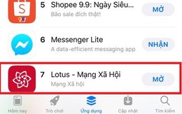 Mạng xã hội mới Lotus lọt tốp phổ biến nhất Việt Nam trên App Store
