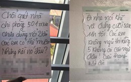 Gặp chuyện "khó nói" khi ở trọ, cô gái viết giấy dằn mặt trước khi chuyển nhà