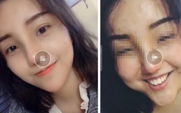 Đang livestream thả thính, hotgirl trường học lỡ tay tắt filter làm đẹp, lộ nhan sắc thật gây sốc